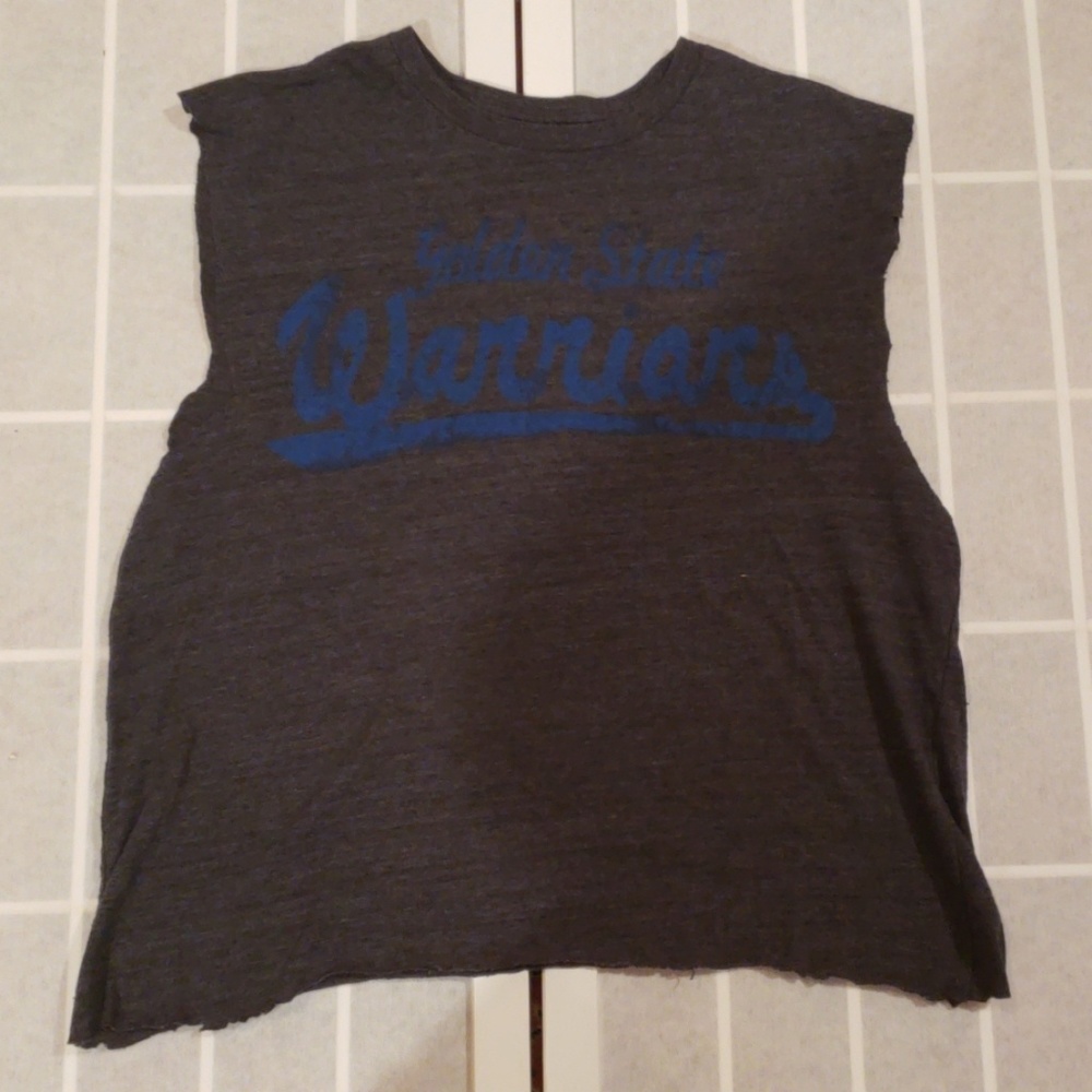 Golden State Warriors Custom Crop Top Sleeveless